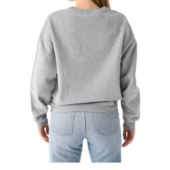 NEW KULE the oversized bagel sweatshirt in heather grey - Picture 3 of 4